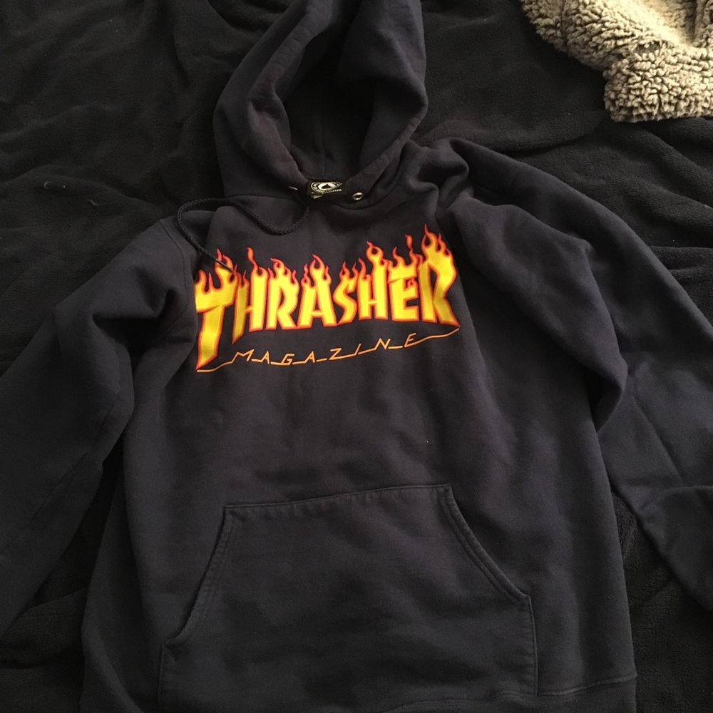 Navy Thrasher hoodie